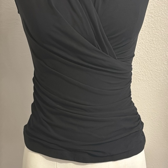 MM Lafleur The Blixen Top Black Ruched Sleeveless Blouse - Picture 3 of 7